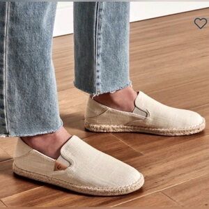 Olukai Women’s Kaula Pa' A Kapa Linen Espadrille Slip-On Shoe in Cream, Size 11